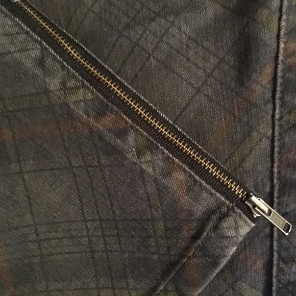 Prana Faded Black Plaid Ankle Zip Skinny Jeans - Picture 2 of 4